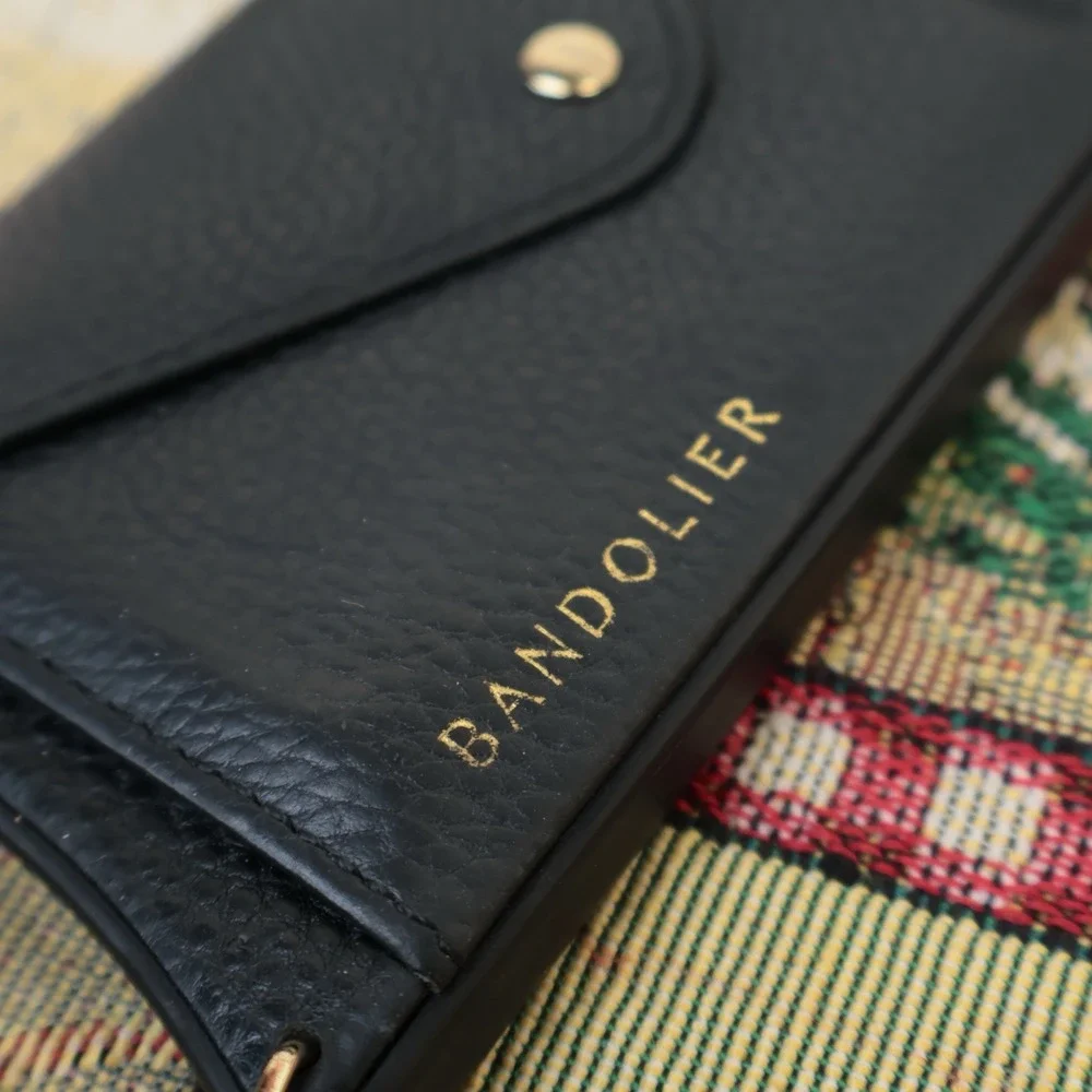 Bandolier Emma Crossbody iPhone 13 Pro Max Case Pebbled Leather Case Only